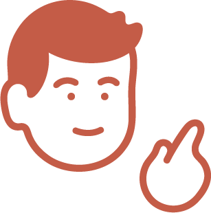 Frendy-hahmo-osoittaa Frendy-hahmo-osoittaa